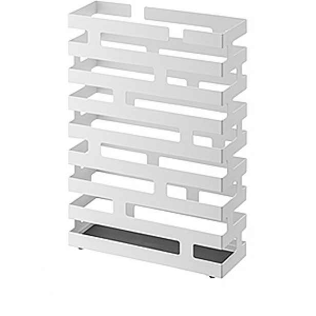 Bílý stojan na deštníky YAMAZAKI Brick, šířka 30 cm