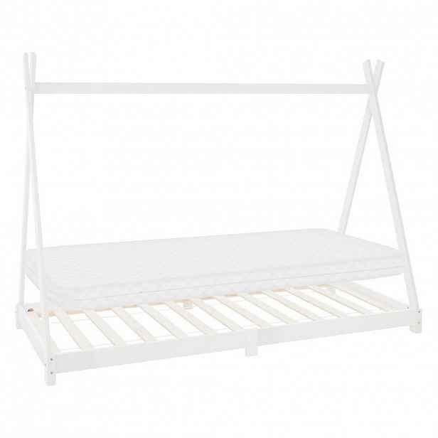 ML-DESIGN DĚTSKÁ POSTEL Tipi s matrací 90x200 cm bílá