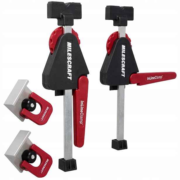 Boční přítlačná truhlářská svorka pro T-track nízký profil 19 mm 2 ks Milescraft