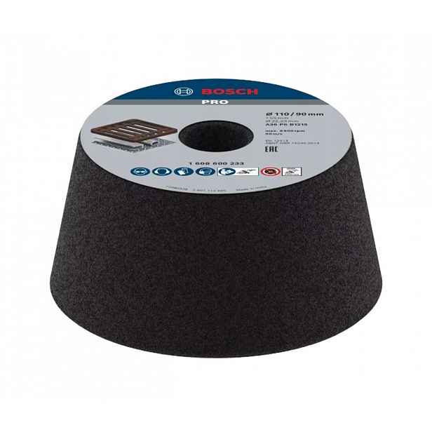 Bosch - Brusný kužel na kov P36, 110/90x22,23 mm 1608600233