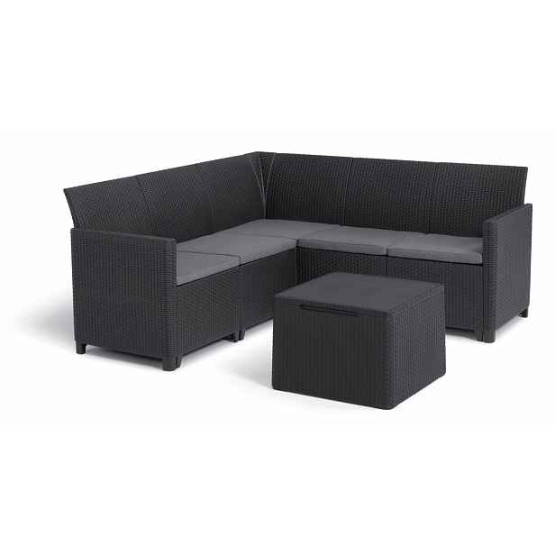 KETER Zahradní set MARIANNE 5 corner storage table | grafit