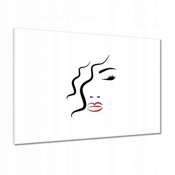 Obrazy 100x70 Žena Červené rty