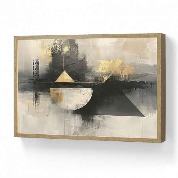 OnlyWow NÁSTĚNNÁ LAMPA S AKUMULÁTOREM Abstraktní - černá - barva - moderní 60x40 cm