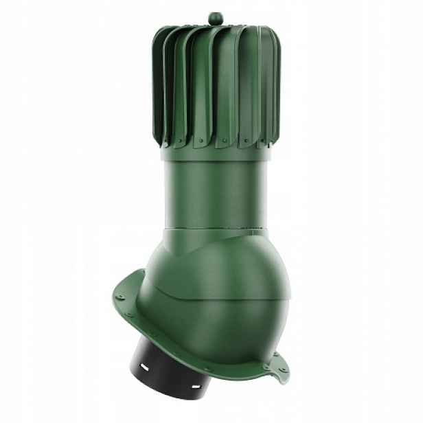 Rotační krb Rotoline pro plechovou střešní krytinu N fi 150 mm podlouhlý zelený