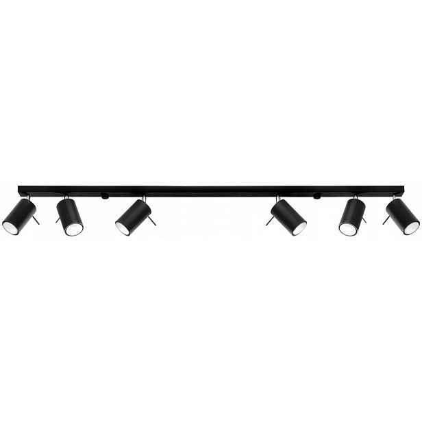 Spotová lampa Ring 6L černá Sollux