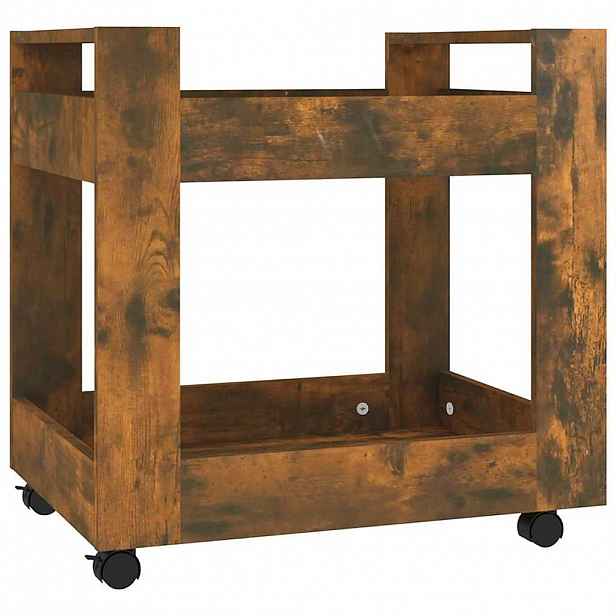 vidaXL Kancelářský kontejner kouřový dub 60x45x60 cm kompozitní dřevo