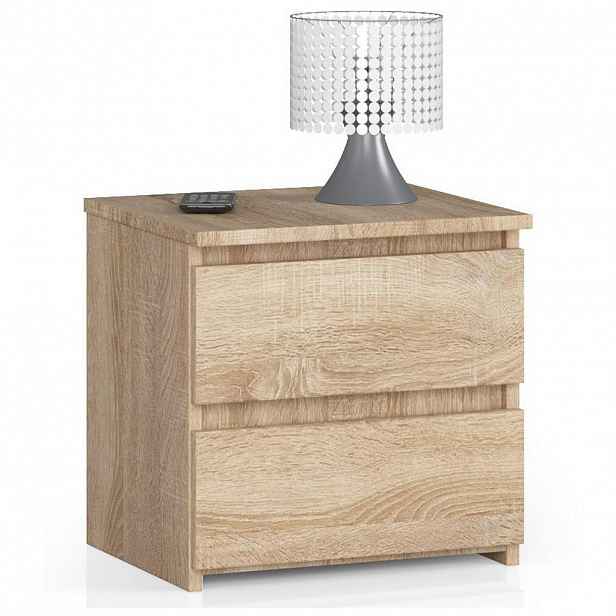 RAUMHIRSCH FURNITURE NOČNÍ STOLEK dub Sonoma 40/40/35