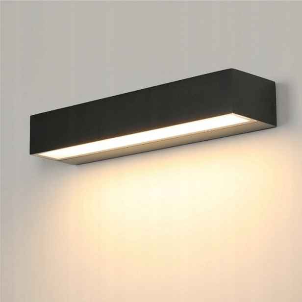 Led Nástěnné Svítidlo Venkovní Černé Voděodolné 18W IP65 Nástěnné Svítidlo