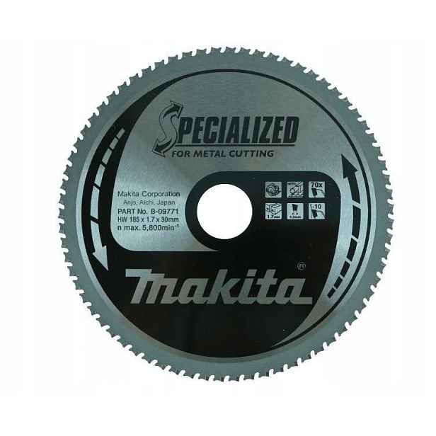 Makita Řezací Kotouč Na Kovovou Ocel A Plechy 185 x 30 mm 70Z B-33445