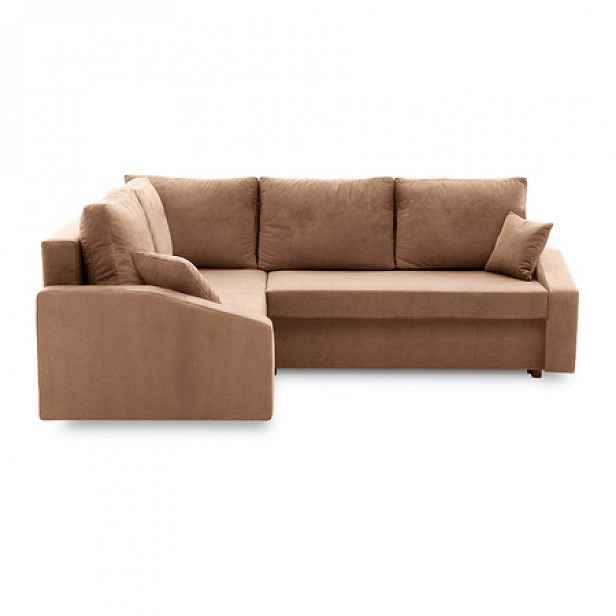 Rohová rozkládací sedací souprava GRANDE PLUS - color mikro Levá Cappuccino
