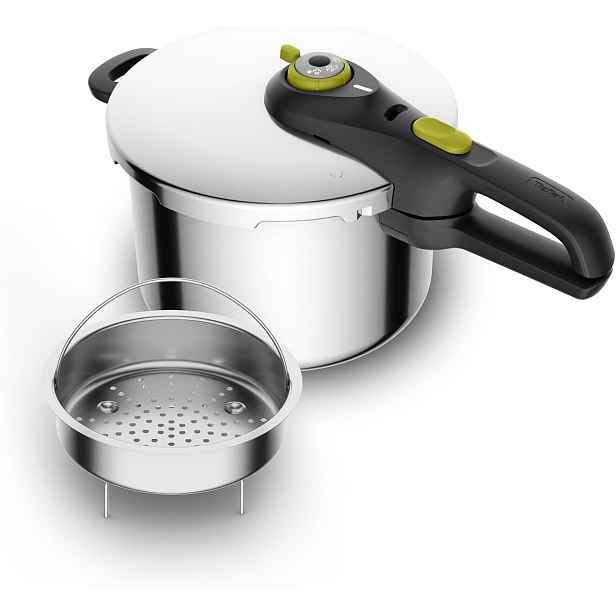 Tefal Secure 5 Neo 6L Tlakový Hrnec 5 Bezpečnostních Prvků 2 Režimy Ocel