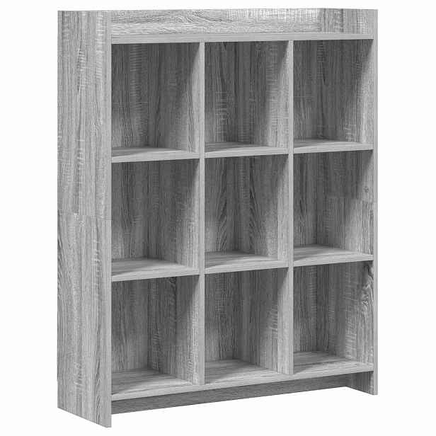 vidaXL knihovna Šedý Sonoma 87,5 x 30 x 111 cm Kompozitní dřevo