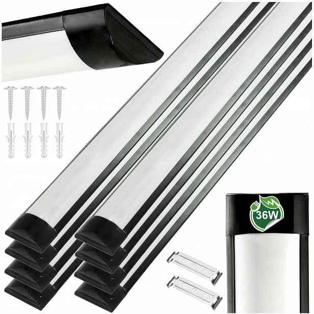Panel Led lampa Stropní Svítidlo Nástěnný Stropní svítidlo 36W 120cm 8x
