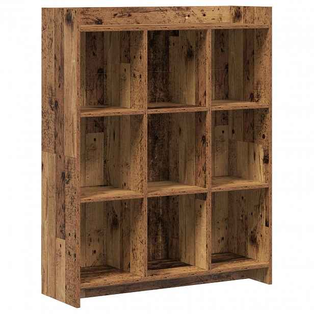 vidaXL knihovna Staré dřevo 87,5 x 30 x 111 cm Kompozitní dřevo
