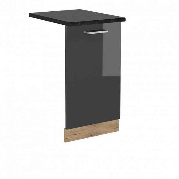 Vicco ČELNÍ PANEL MYČKY R-Line Antracitový vysoký lesk 45 cm , PD Antracit