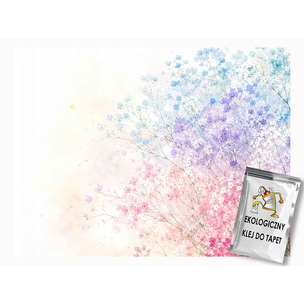 Vliesová fototapeta Natura Zahrada Pastelové barevné kvítky 254x184 130g