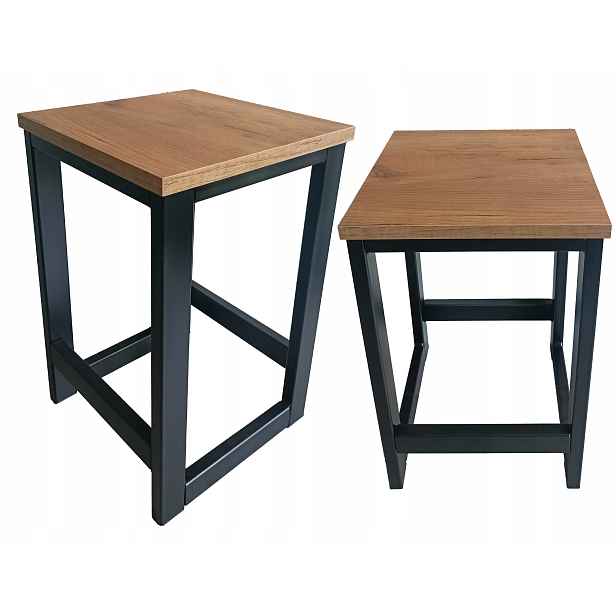 Kovová Kuchyňská Stolička Loft 47 CM Polská Výroba Profil 40X20 CM