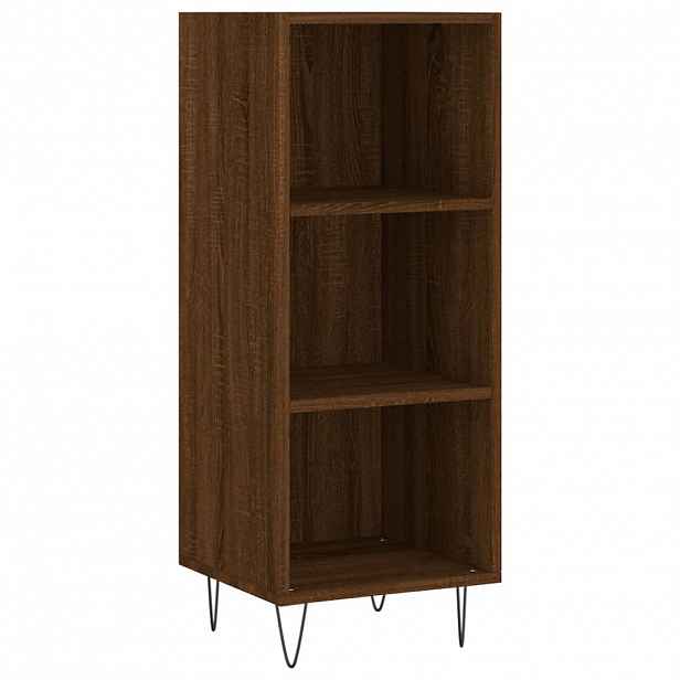 vidaXL Příborník hnědý dub 34,5 x 32,5 x 90 cm kompozitní dřevo