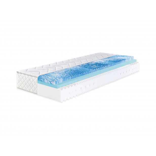 f.a.n. 7zónová matrace ze studené pěny Sweet Dream Xxl, s topperem z gelové pěny, 26 cm výška (H3, 80 X 200 CM)