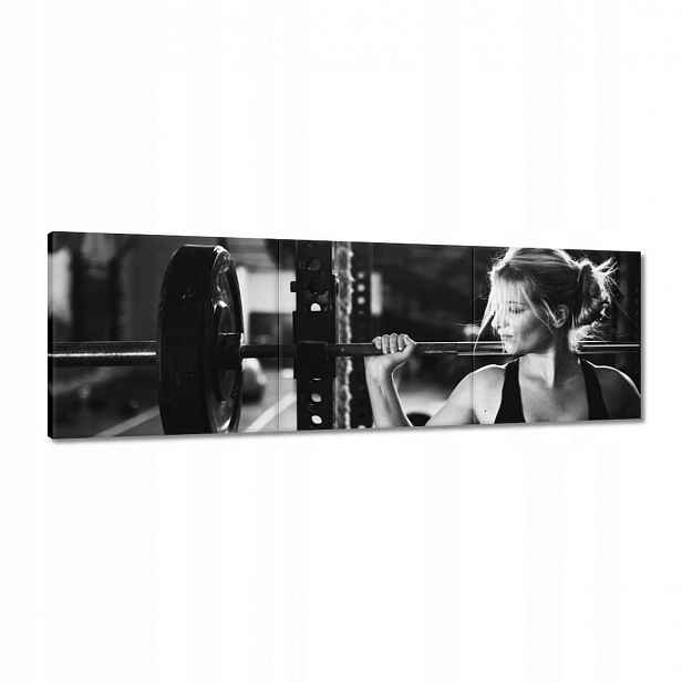 Obrazy 120x40 Posilovna Cvičení Síla