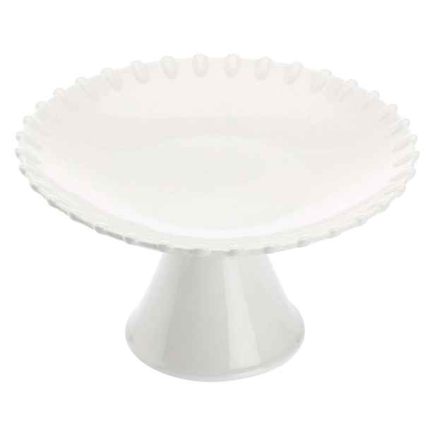 Podnos na nožce La Porcellana Bianca Romeo 21 cm porcelánová