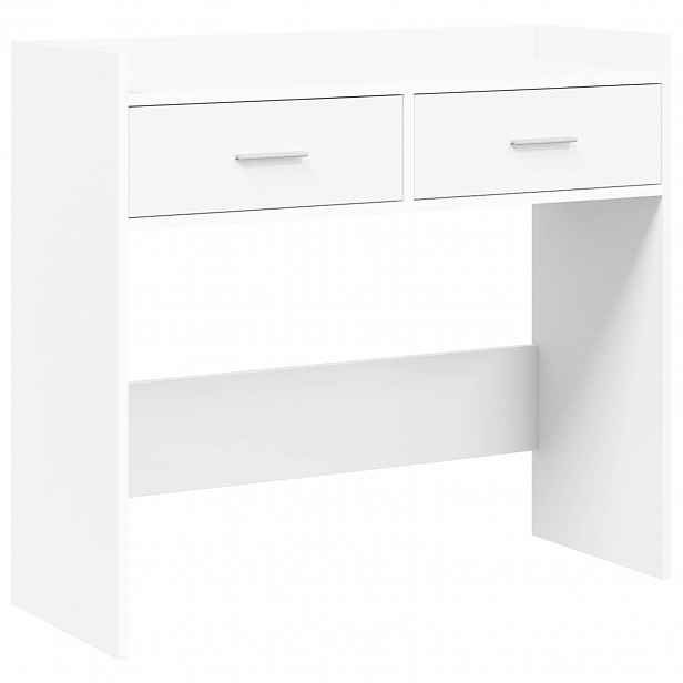 vidaXL Konzolový stolek Bílá 90 x 35 x 80 cm Kompozitní dřevo