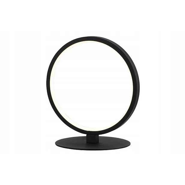 Moderní dekorativní stolní lampa černá Ring Led 20 cm Reality