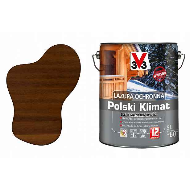 3V3 Výkonný lakovací nátěr pro střešní krytinu Impregnát na vodu Uv pro dřevo Extra Eko
