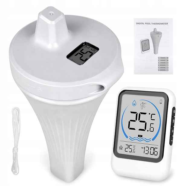 Digitální Rádiový Bazénový Teploměr IP68 Se Senzorem