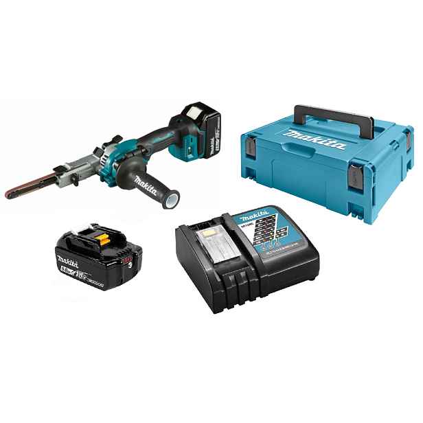 Makita Pásová Bruska 18V 9x533 mm 2x5,0 Ah