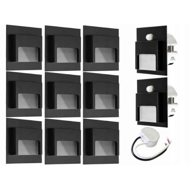 Sada schodišťových světel Halogen Led 11x senzory