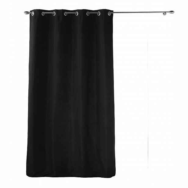 Závěs Na Průchodkách Polyester Termální Izolace 135 X 260 CM Černá