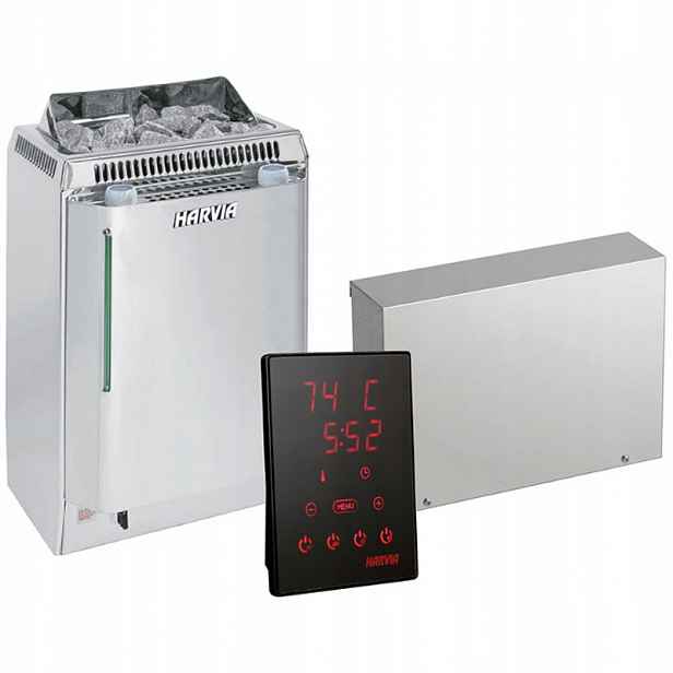 Kamna Harvia Topclass Combi KV60SE 6 kW ovladač Harvia Xenio CX110C