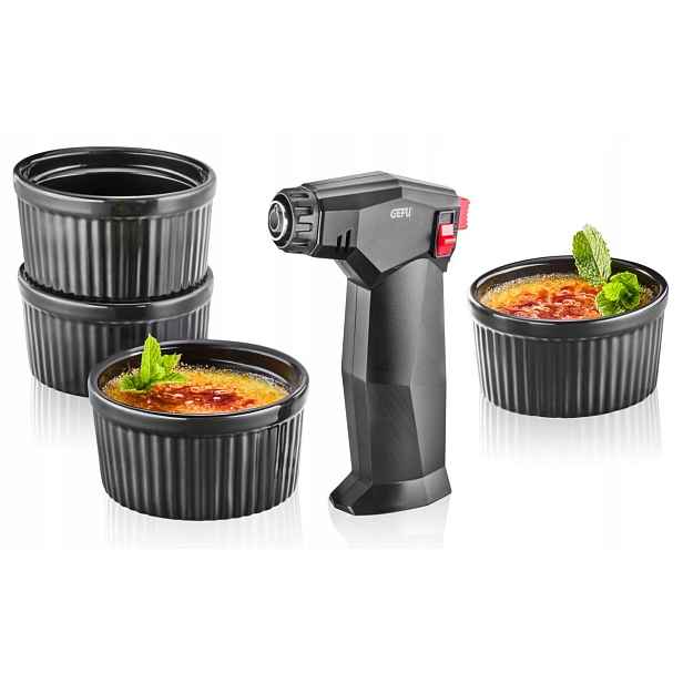 Sada pro Creme Brulee Palník Misky Gefu Zuca 5el Cukrářský komplet