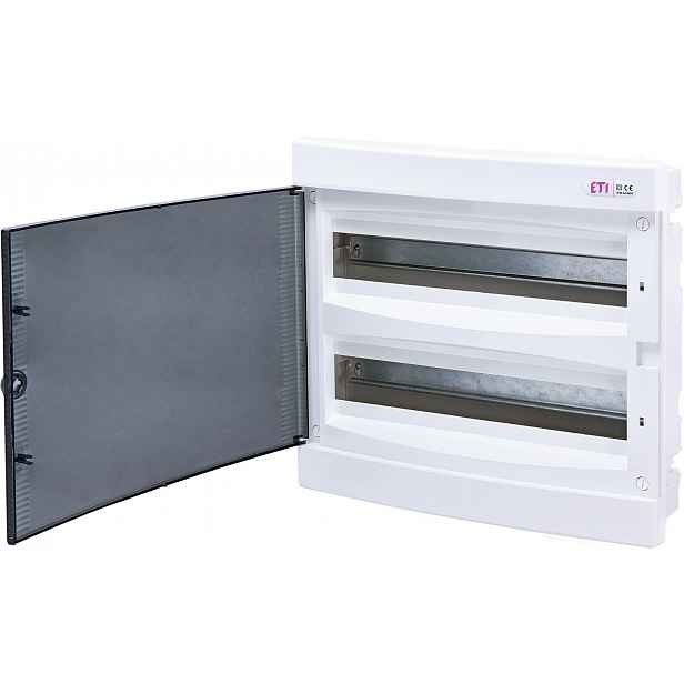Rozvodnice ETI ECM 2x18PT, zapuštěná, IP 40, plast