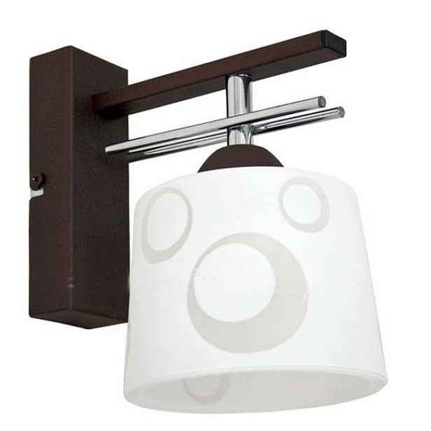 Nástěnná lampa Leo wenge nástěnné svítidlo lampy do obývacího pokoje Led