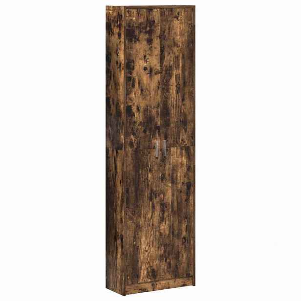 vidaXL Šatní skříň Kouřový dub 55 x 25 x 189 cm Kompozitní dřevo