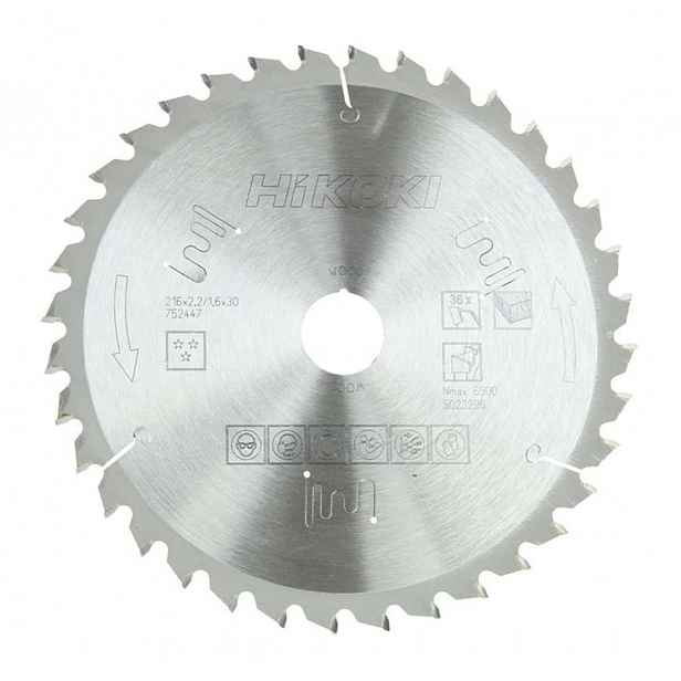 HiKOKI - Pilový kotouč na dřevo 216x30 mm, 36 zubů 752447
