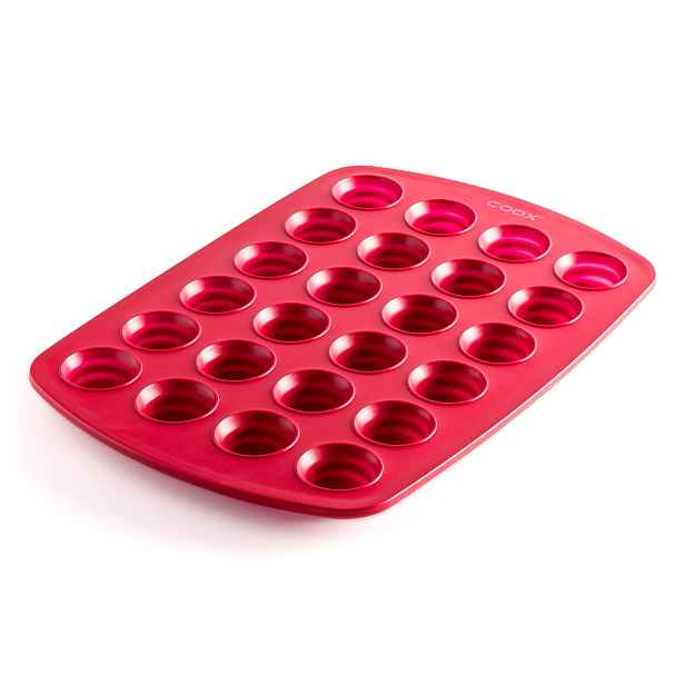 Silikonová forma na 24 muffinů, coox Barva: červená