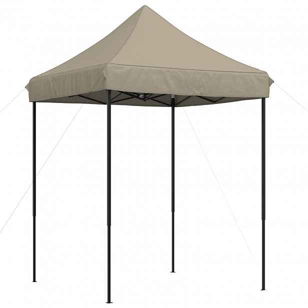 vidaXL Party Stan 200 x 200 x 306 cm Taupe Oxford látka
