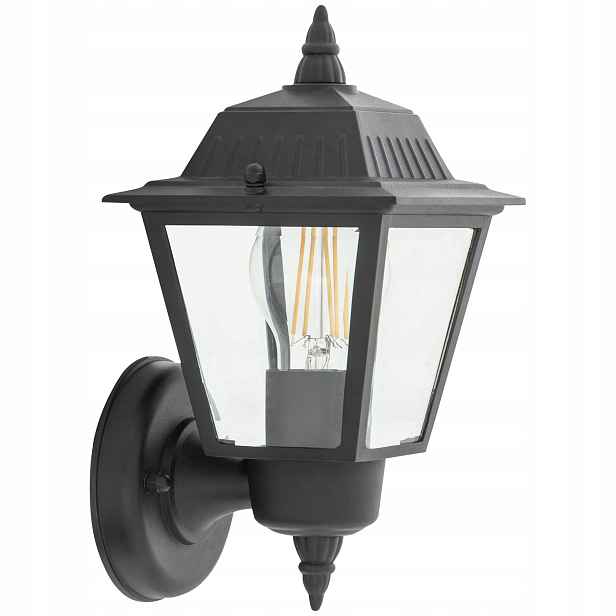 Černá klasická venkovní lampa Nowodvorski