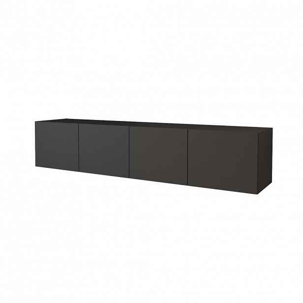 ALTDECOR NÍZKÁ komoda ELIO-W 2x100x40x40 cm – černá