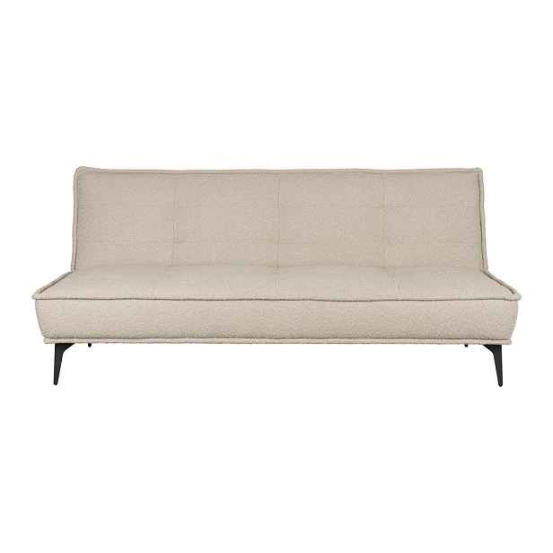 Béžová rozkládací pohovka z textilie bouclé 184 cm Cielke – White Label