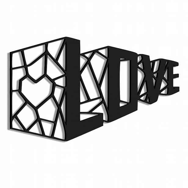 Dřevěný obraz Láska Nástěnná Dekorace ve stylu loftového obrazu 3D