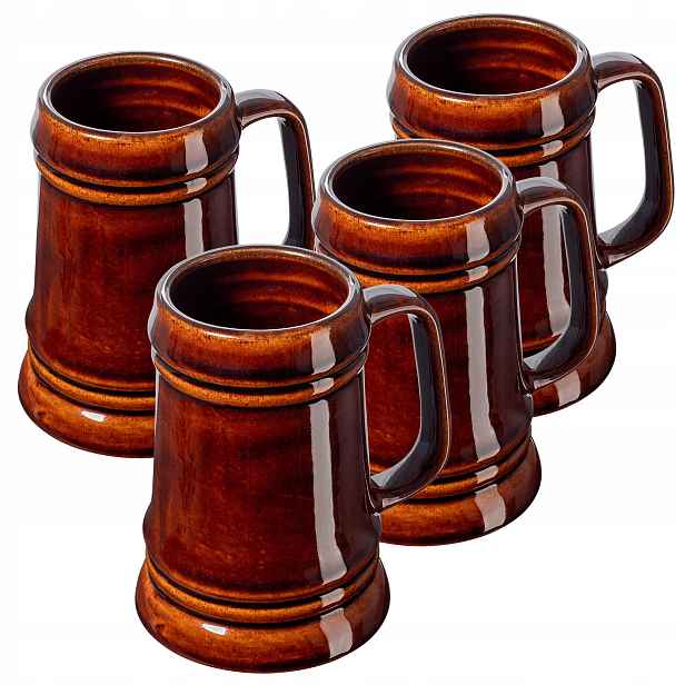 Pivní Sklenice Na Pivo 500ml Keramický Kamionový 4ks