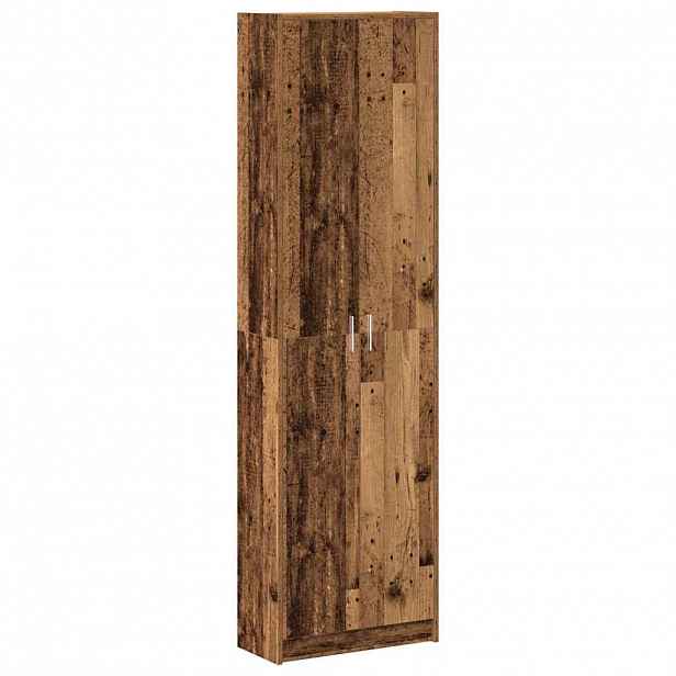 vidaXL Šatní skříň Staré dřevo 55 x 25 x 189 cm Kompozitní dřevo