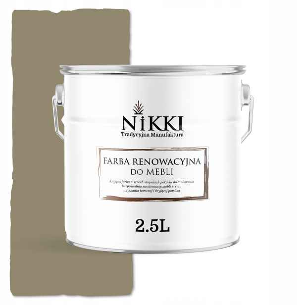 Barva pro renovaci nábytku Mdf dřevo Ozdobná Odolná 2,5L Satén Šedo-žlutá