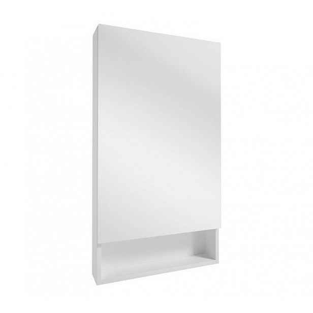 Koupelnová skříňka se zrcadlem závěsná 50x90 cm bílá, praktická