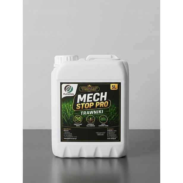 Mech Stop Pro 5L přípravek na mech v trávníku hnojivo železo chelát pro trávy
