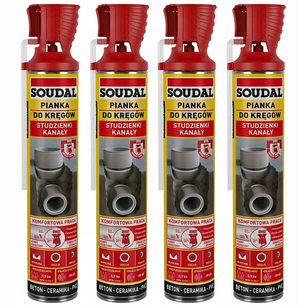 Pěna na studniční kanály Polyuretanová pěna Gg 750 ml Soudal